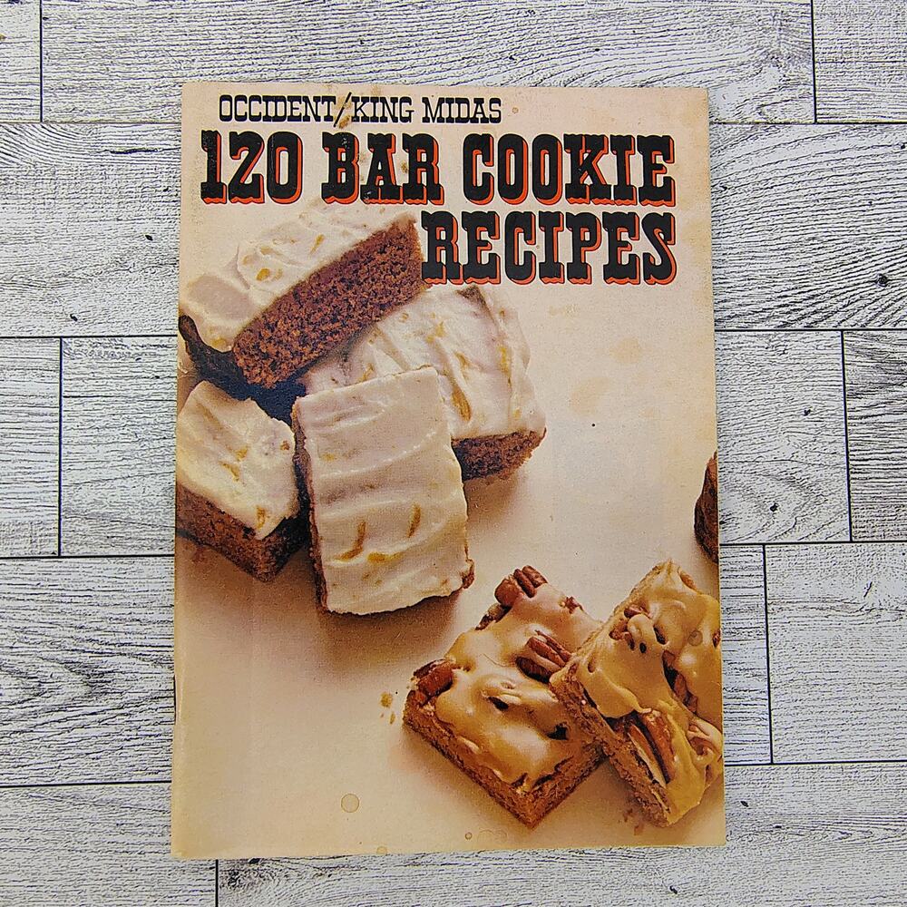 Occident King Midas 120 Bar Cookie Recipes Cookbook Booklet‎ Peavey Flour Mills